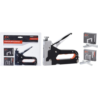 Fx tools heavy duty stapler with staples