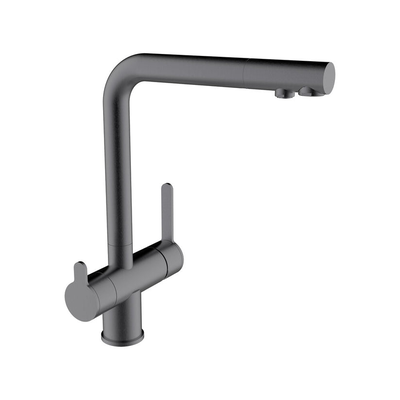 Nexus gunmetal single-lever 3way pull-out kitchen mixer, , medium