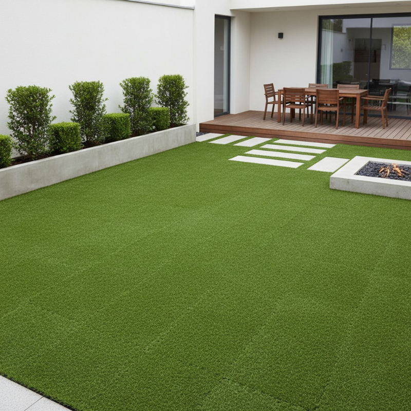 Floormat foam eva grass design - 40x40x1, , medium-null