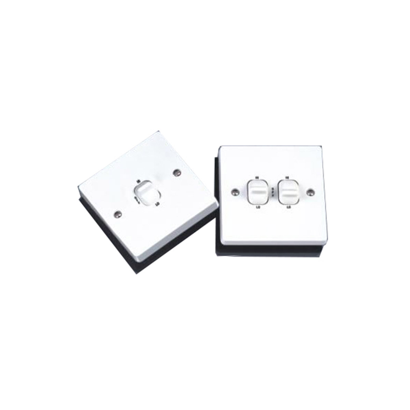 Wall switch 10a with two gangs high-off-low white, , medium image number null
