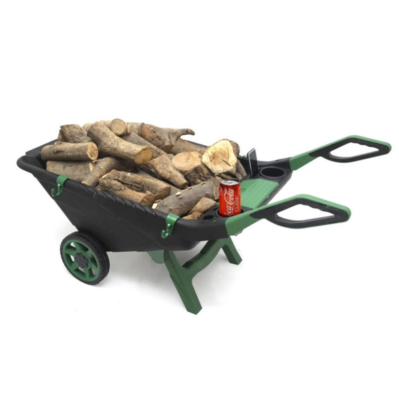 Πλαστικό καρότσι κήπου 80l με δυνατότητα μεταφοράς φορτίου έως 150kg, , medium-null