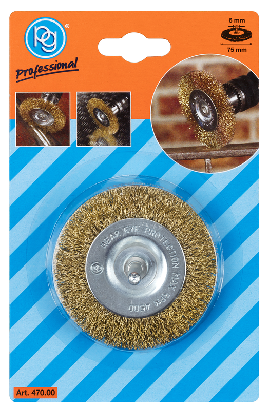 Pg brass wire wheel brush 75mm, , medium-null