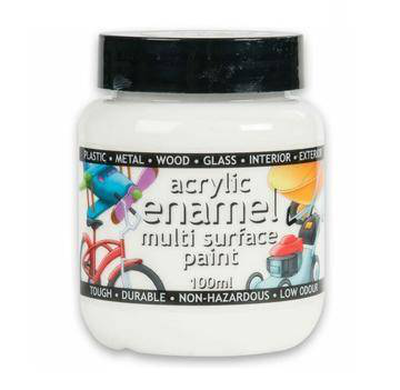Acrylic enamel paint white (47) 100g polyvine