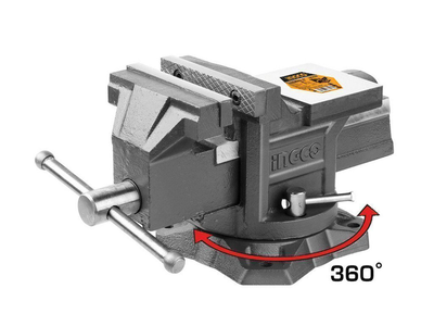 Ingco μέγγενη πάγκου περιστρεφόμενη hbv086 150mm 6", , medium