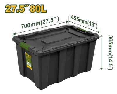 Plastic storage container 80l jadever, , medium