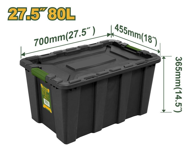 Plastic storage container 80l jadever, , medium-null
