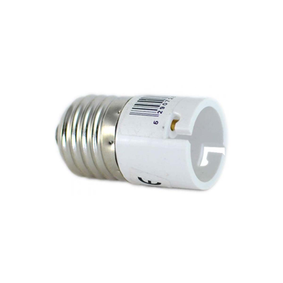 Transformer e27 to b22 plastic white