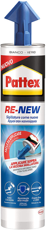 Pattex re-new σιλικονη-σφραγιστικο white 280ml, , medium-null