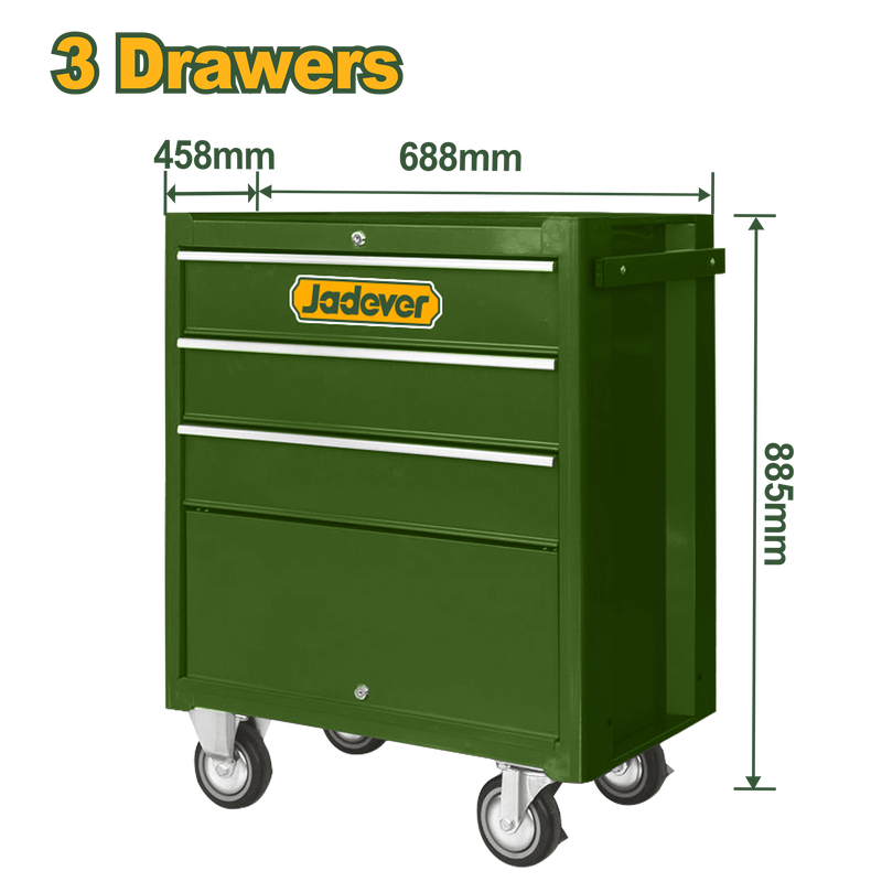 Roller cabinet 3 drawers jadever, , medium-null
