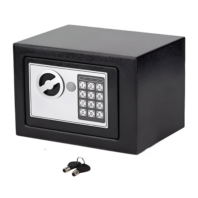 Χρηματοκιβώτιο ασφαλείας 6l με κλειδαριά και ψηφιακό κωδικό, Black, medium