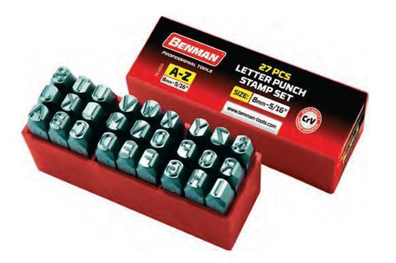 Letter punch stamp set (a12958)-null