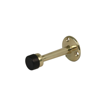 Door stopper mod. 601 brass bronze with black rubber