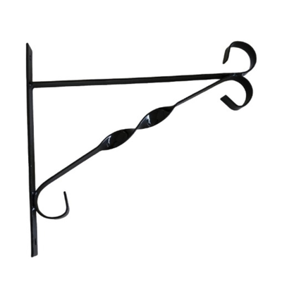 Metal wall  bracket 28cm - black, , medium