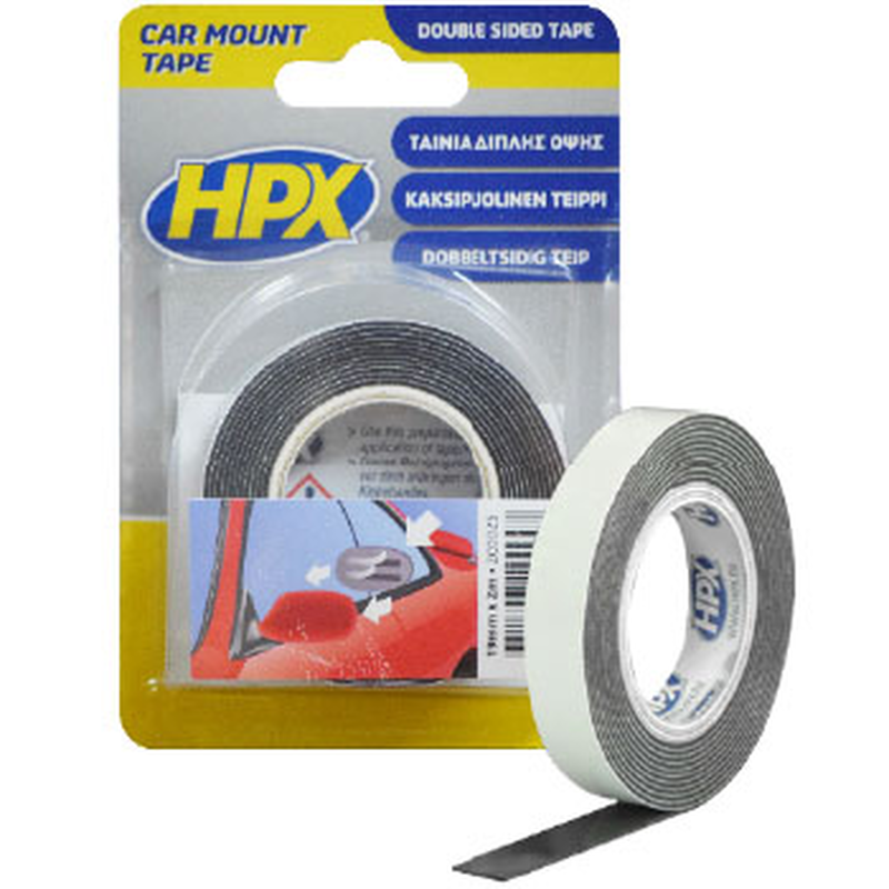 Hpx double sided car mount tape 19mmx2m-null