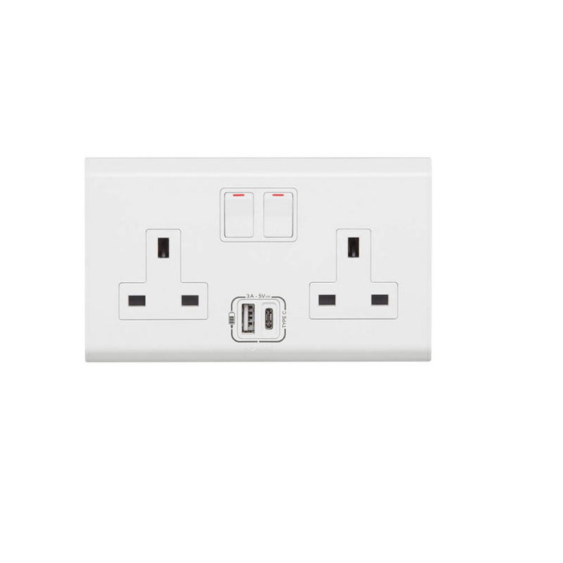 Product image: Legrand 617644 belanko s 13a 2gang socket +USB, , medium-null