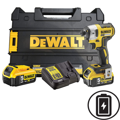 Dewalt dcf887p2-qw impact drill battery 18v 2x5ah, , medium
