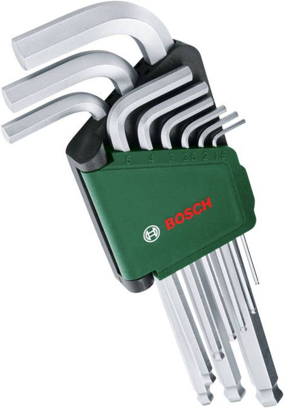 Bosch hexagon key set 9pcs, , medium-null