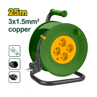Jadever καρούλι παροχής ρεύματος 25m, , medium