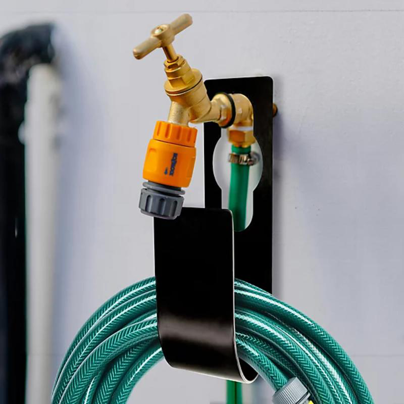 Metal hose holder for tap - black, , medium image number null