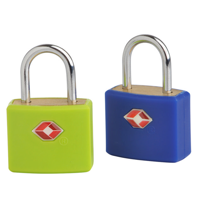 Travel blue coloured tsa suitcase padlock, , medium-null