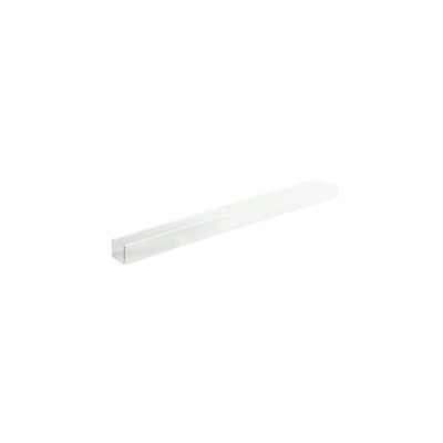 Profile u aluminum 2000x10x10mm powder coated, White, medium