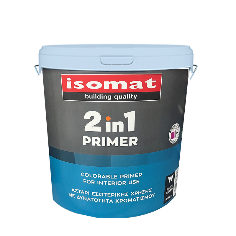 Isomat primer 2 in 1 white primer for interior use 9l-null