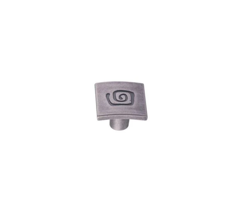 Product image: Furniture knob b beauty 25x25mm old iron with meandro carving-null