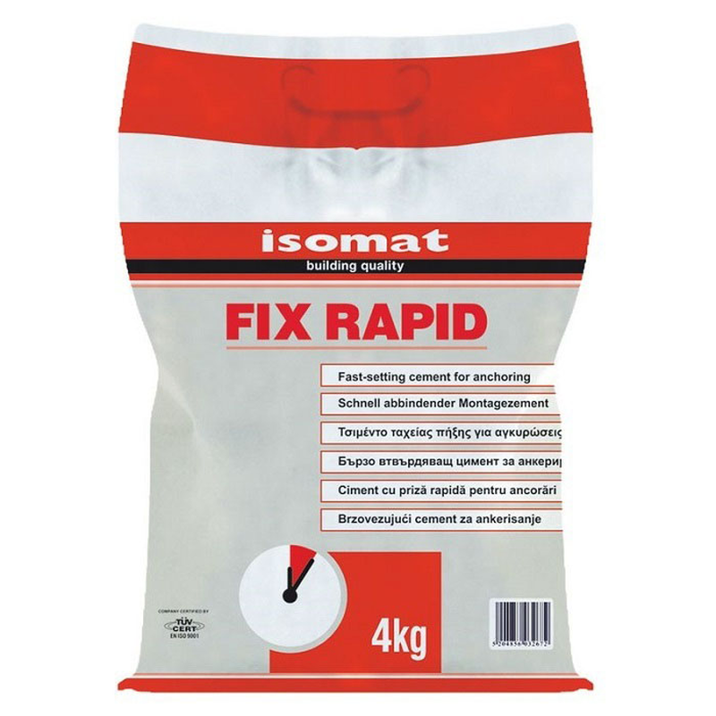 Isomat fix-rapid quick fixing cement grey 4kg, , medium-null