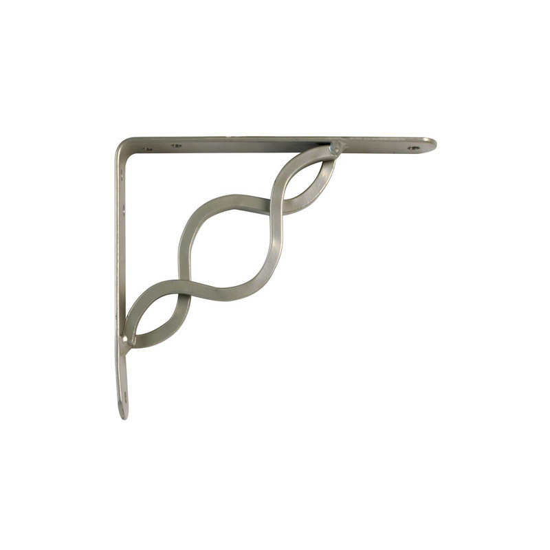 Shelf corner mod. 22 150x125mm metallic silver-null