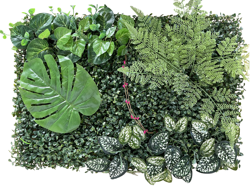 H&c wall tile leaves var 60x40cm, , medium-null