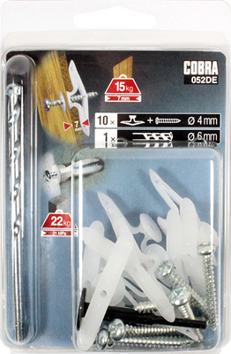 Cobra 052de κοντος διακοπτης ναυλον 6mm (+βιδες + αριδα) 10 pcs, , medium