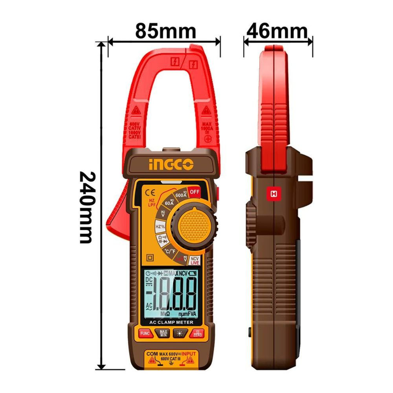 Ingco dc/ac clamp meter 600a &mu;&epsilon;&tau;&rho;&eta;&tau;ή&sigmaf; &sigma;&phi;&iota;&gamma;&kappa;&tau;ή&rho;&alpha; trms, , medium-null