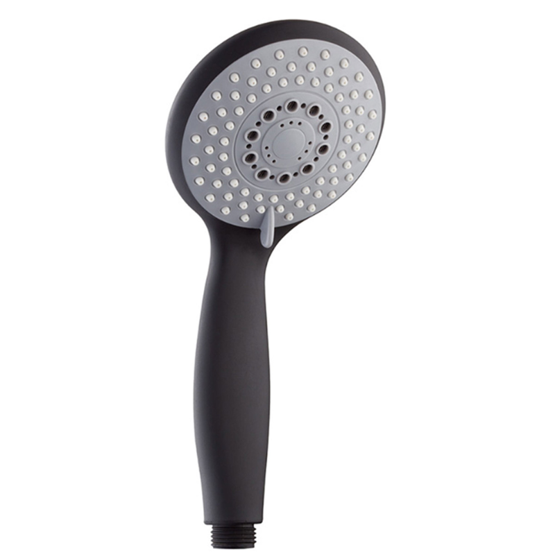 Shower head base black/silver-null