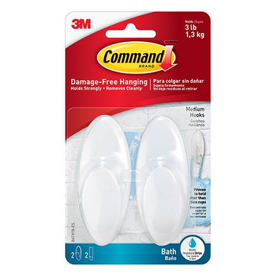 3m command hooks 1.3kg white, , medium