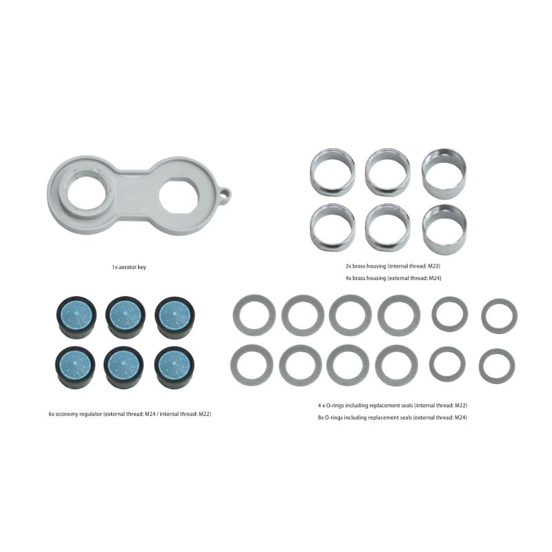 Duschy aerator replacement set, , medium-null