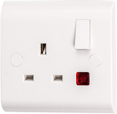 Svg screwless1gang switch socket, , medium