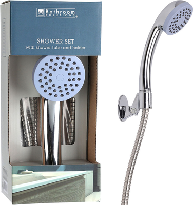 Shower set with hose chrome, , medium