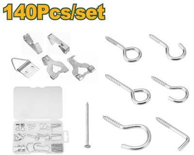140pcs screw hooks kit jadever, , medium