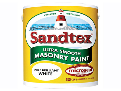 Sandtex high quality durable exterior paint white 2.5l, , medium