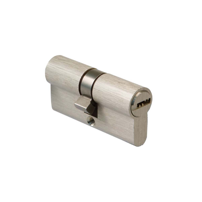 Door cylinder mod.9850 with 5 keys 100mm (50-50) brass mat nickel, , medium