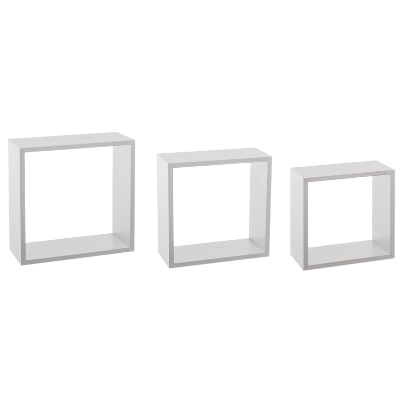 Wall shelf cube white lx3, , medium-null