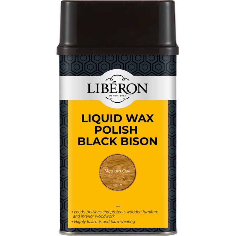 Liquid wax polish black bison 500ml clear liberon, , medium image number null