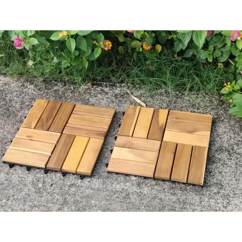 Deck tile acacia 30x30cm 9pcs, , medium-null