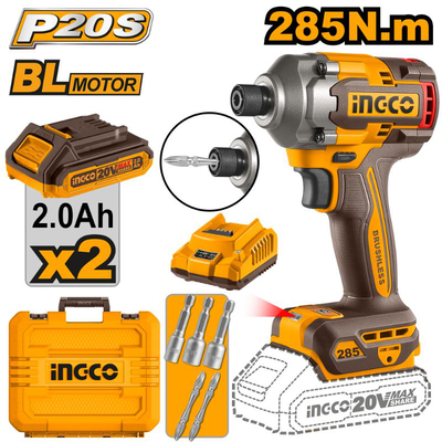 Ingco cirli2028e impact driver 20v set, , medium