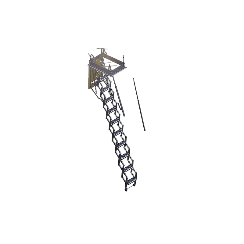 Product image: Folding attic stairs 70x80cmx2.80m height-null