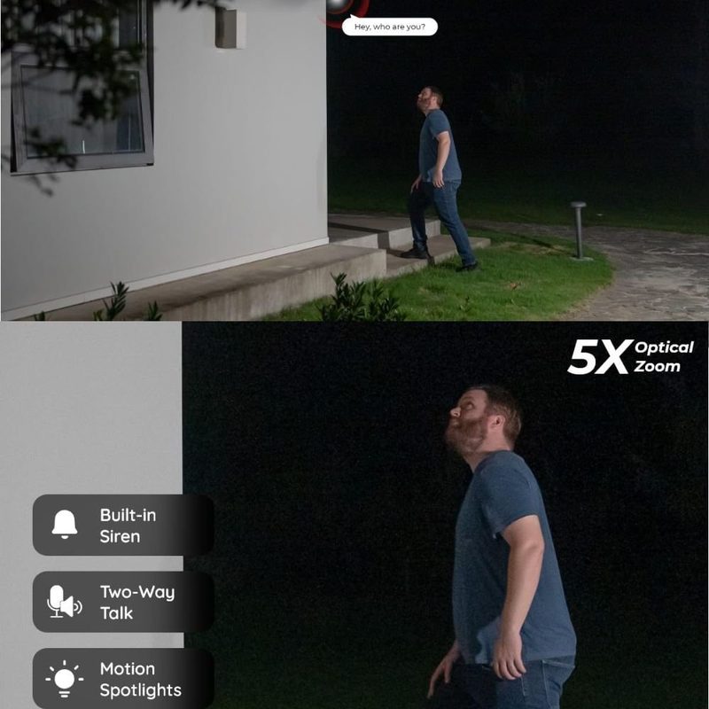 Reolink rlc-811a ip bullet κάμερα 8mp με ai ανίχνευση, zoom 5x, αδιάβροχη, σειρήνα & διπλό ήχο, , medium-null