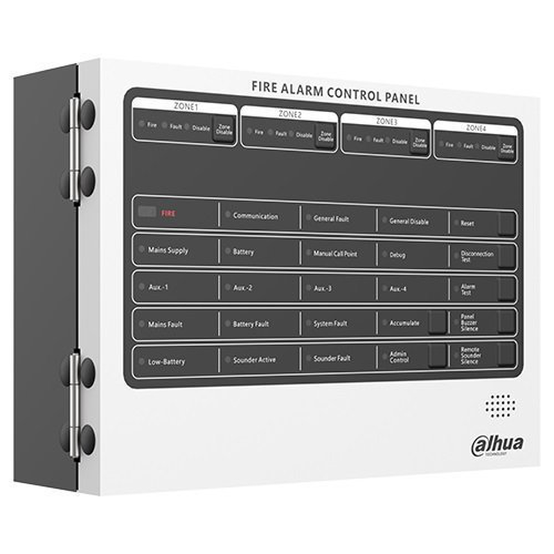 Dahua conventional fire alarm control panel (4 zones) hy-c102-4, , medium-null