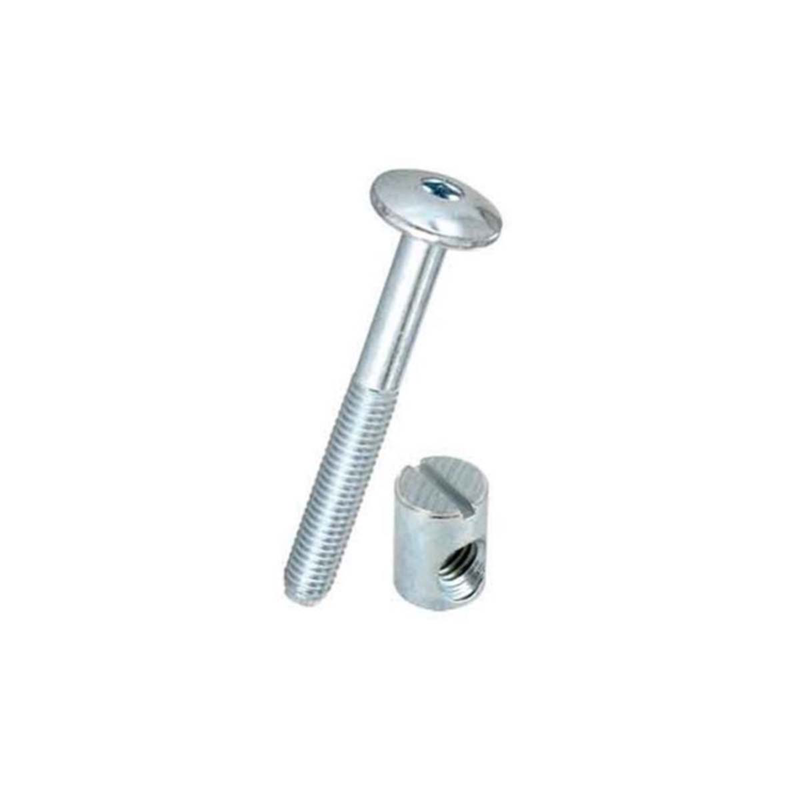 Furniture assembly screw 6x100mm metal half-half-null