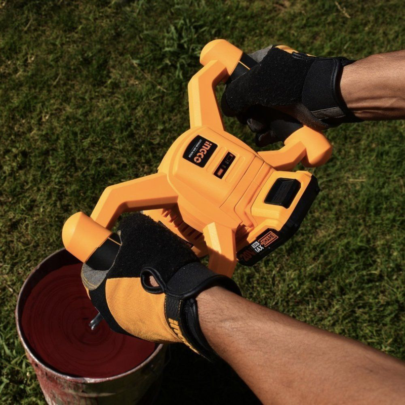 Ingco αναδευτήρας μίξερ χρωμάτων μπαταρίας 20v li-ion για χρώματα, κόλλες & κονιάματα με εξάρτημα ανάδευσης solo mxli2001 , , medium-null