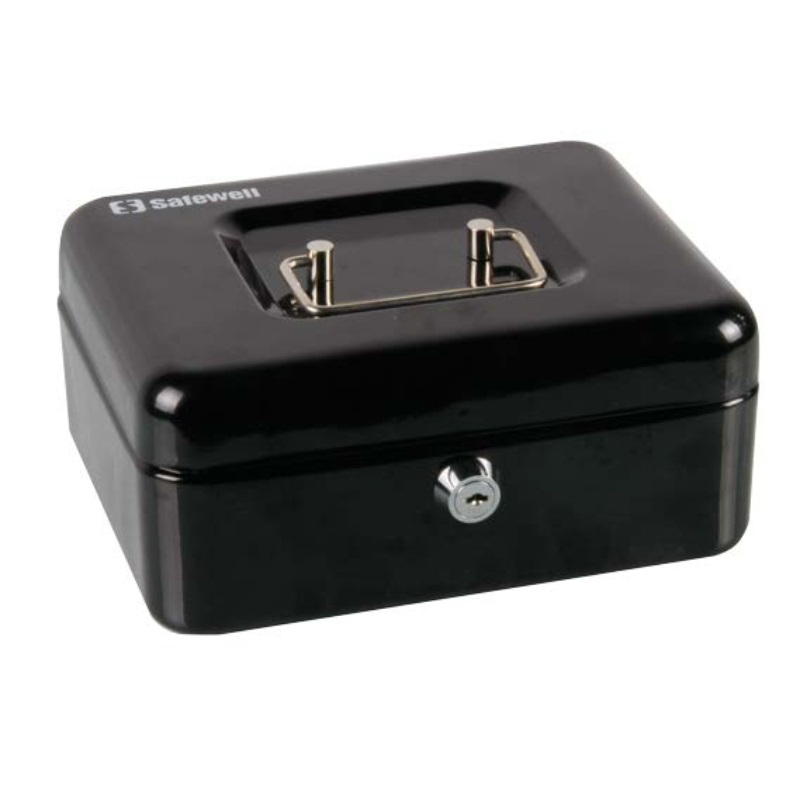 Safewell cash box 9x20x16cm - black, , medium-null